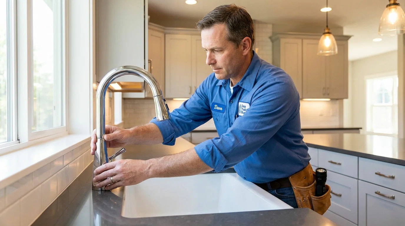 Kitchen faucet installation by Johns Plumbing LLC in Shepherdsville