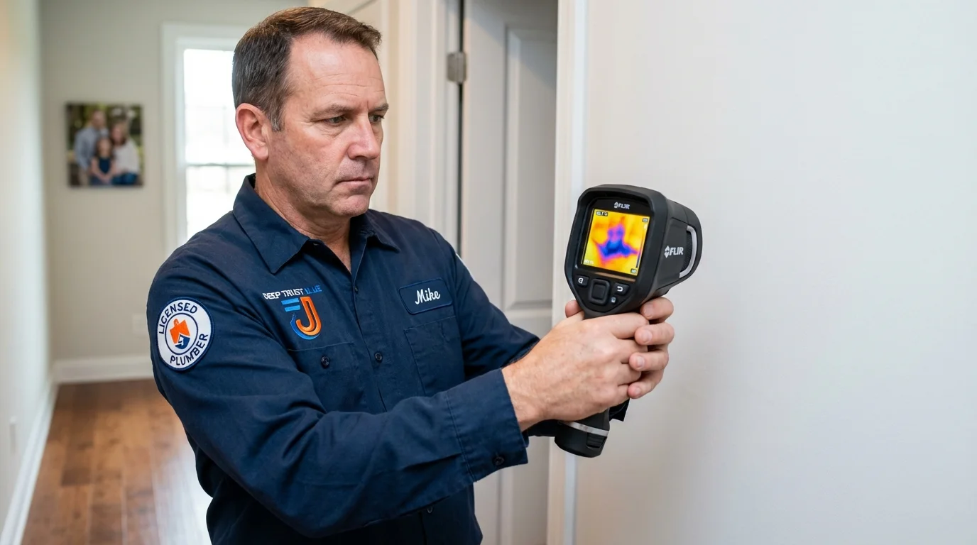 Thermal imaging leak detection by Johns Plumbing LLC in Shepherdsville